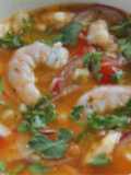 Ceviche de lubina y langostinos