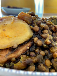 Una foto de Curry de lentejas