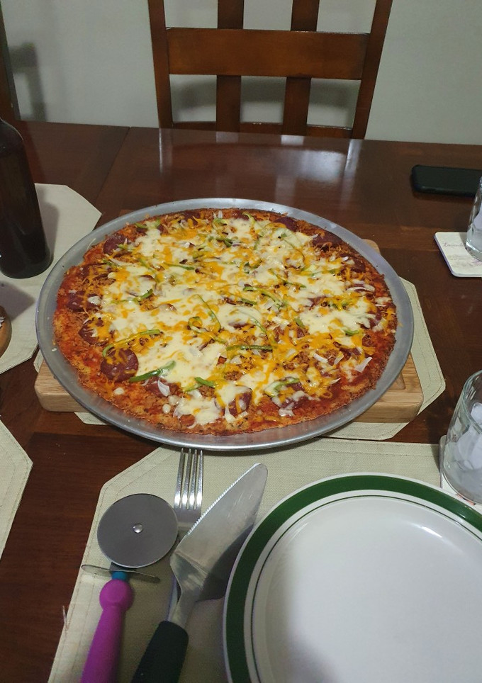 Una foto de Pizza de Coliflor