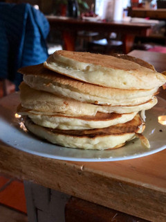 Una foto de Hotcakes o pancakes