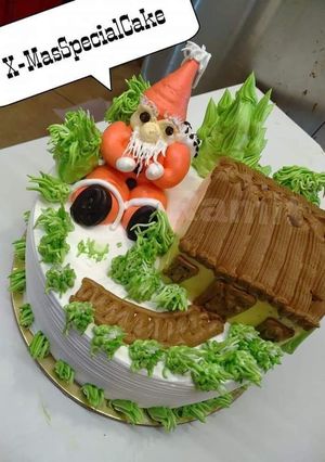 A picture of X Mas Special Chocolate cake.