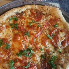 Pizza margherita A picture of Pizza margherita.