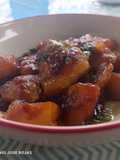 Cazuelita de merluza y langostinos