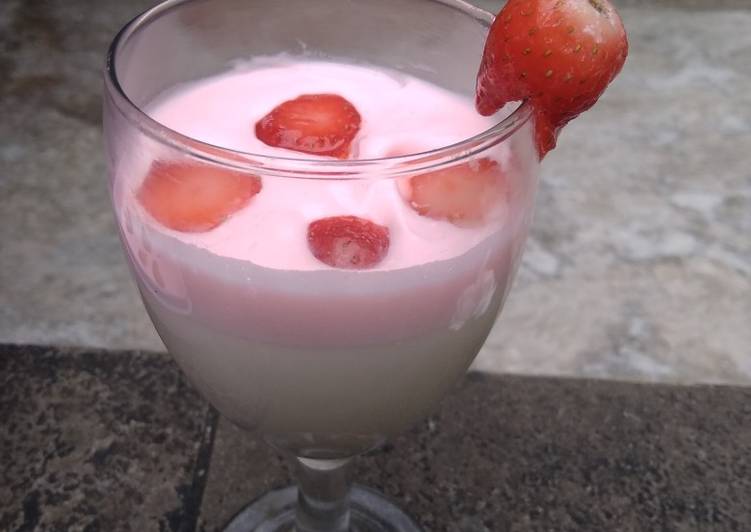 Bagaimana Membuat Dalgona ice cream strawberry Anti Gagal