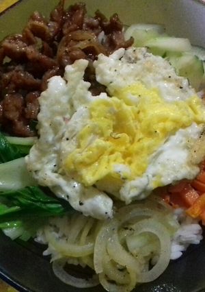 Foto resep Bibim bap (mix rice)