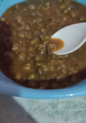 Foto resep Bubur kacang hijau kuah susu