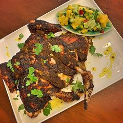 A picture of Jerk chicken.