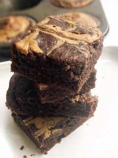 A picture of Peanut Butter Brownies.