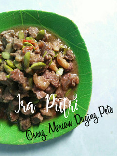 Foto resep Oseng mercon daging pete