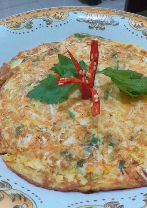 Foto resep Telur dadar sayur keju