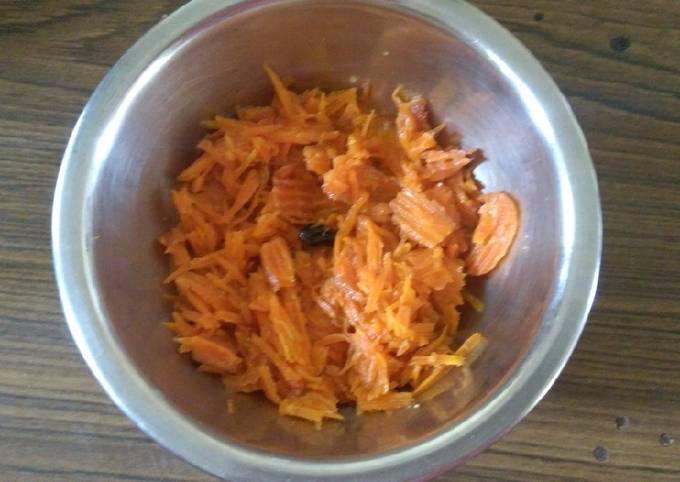 Easy carrot halwa