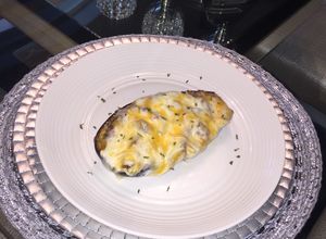 Una foto de Berenjenas Rellena de Carne