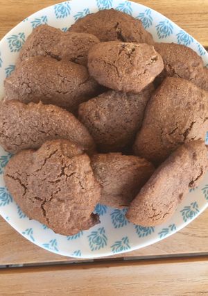 Una foto de Galletas de salvado de avena y cacao