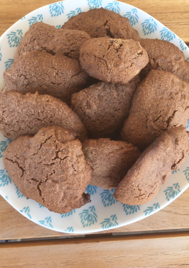 Una foto de Galletas de salvado de avena y cacao