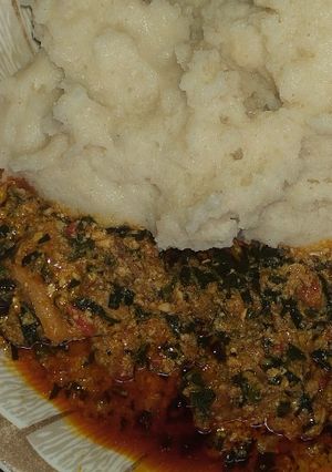 A picture of Egusi soup.
