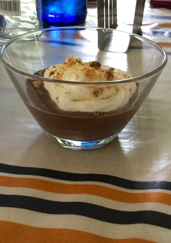 Una foto de Cremoso de chocolate con nube