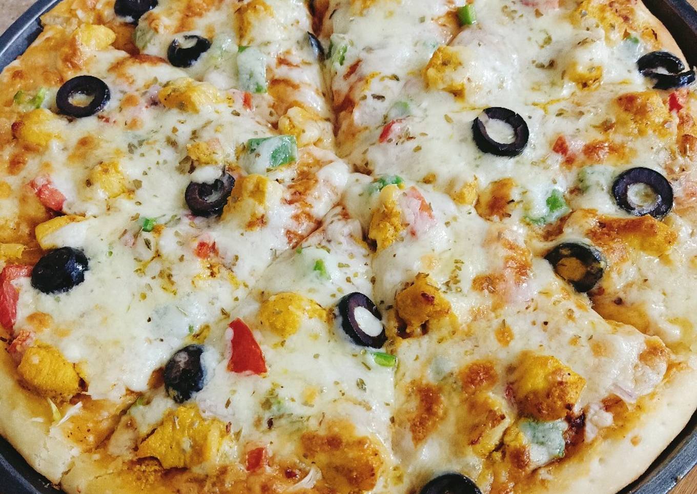 Cheesy, Peri Peri Sauce Pizza ๐๐ง๐
