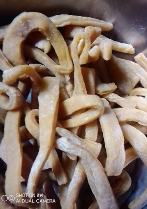 A picture of Homemade pasta.