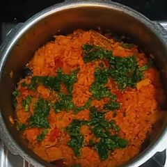 A picture of Sambar rice.