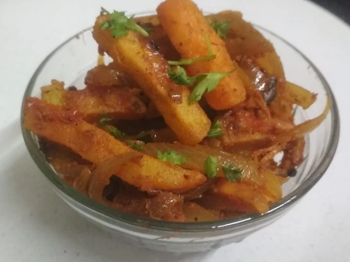 Easy Steps to Make French fries sabji the Awesome  Can spoil the tongue