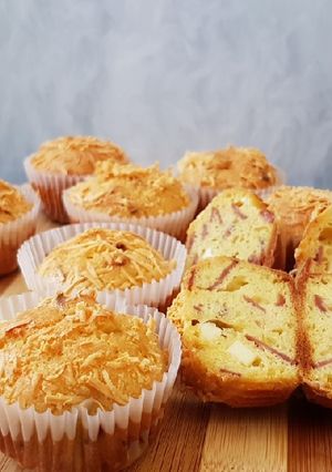 Foto resep 8#👌Bacon cheese muffin #ketofriendly