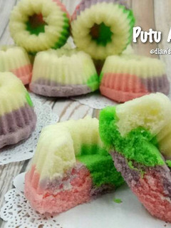 Foto resep Putu Ayu Pelangi (tanpa kelapa)