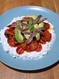 Ensalada Templada con Queso Cottage x