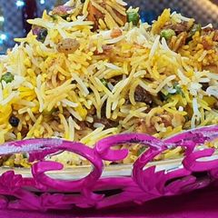 A picture of Shahi mewa biryani.
