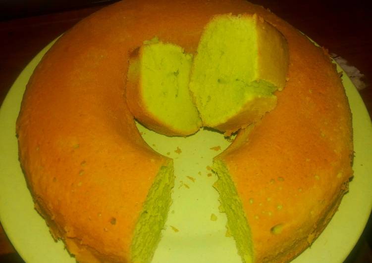 Resep: Bolu panggang pandan daun suji murah