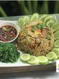 ข้าวผัดสาหร่ายเขียว.เจ