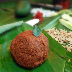 A picture of Chemmeen Chammanthi (Dry Prawns Chutney).