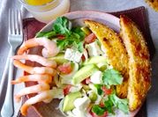 Una foto de ensalada de pomelo