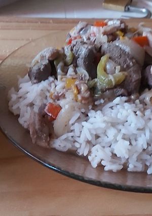 Una foto de Hígado suave para degustar más mondongo que sobró..