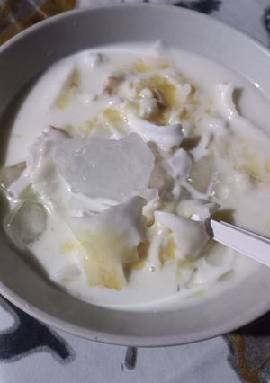 Foto resep Es kelapa muda susu