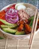 🥢🍚 Poke bowl "otoñal" con calabaza, choclo y chauchas 🍲