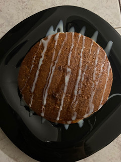 Una foto de Hot cakes de proteína de chocolate con avena y plátano