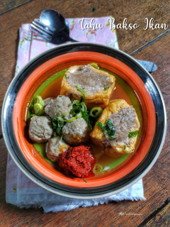 Foto resep Tahu Bakso Ikan + Kuah