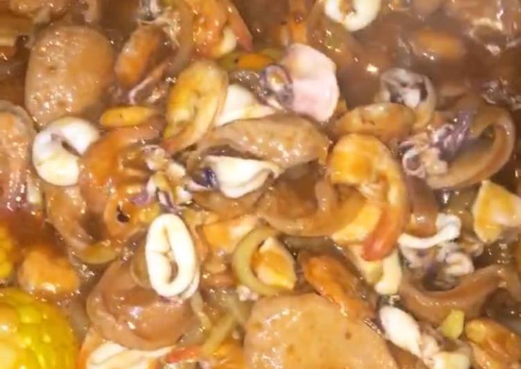 Resep Cumi Udang Sosis Saos Lada Hitam Simple Yang Renyah