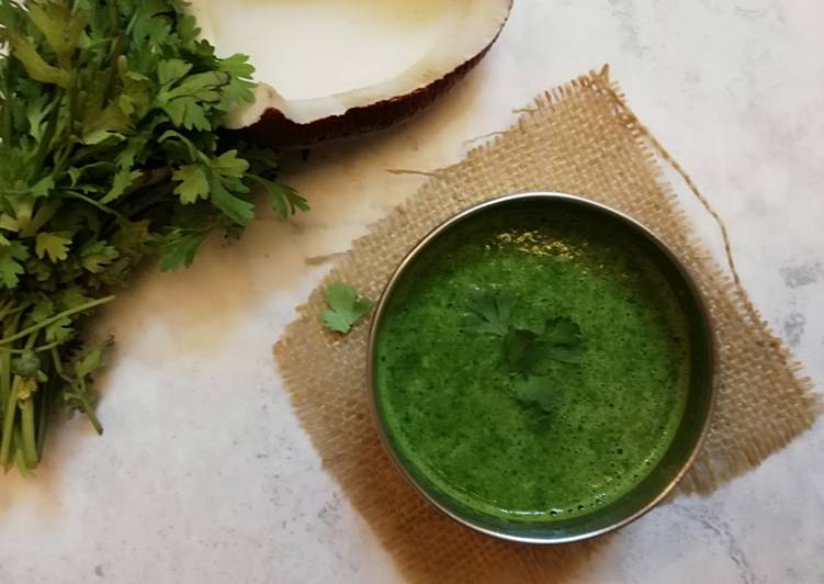 Recipe of Speedy Khopra green chatni