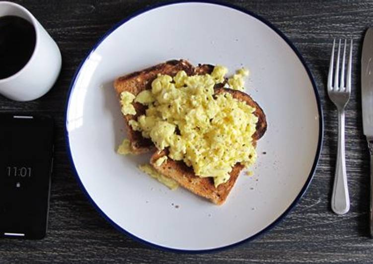 Simple Way to Prepare Perfect Fluffy bouncy scrambled eggs