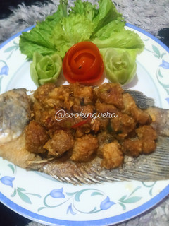 Foto resep Gurame Crispy Saus Telor Asin/Salted Egg