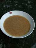 Puré frío de cebolla con tomates maduros