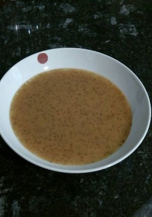 A picture of Cold Onion Purée with Ripe Tomatoes.