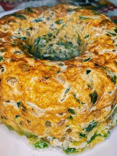 Una foto de Budín SALADO - de zapallitos y arvejas-