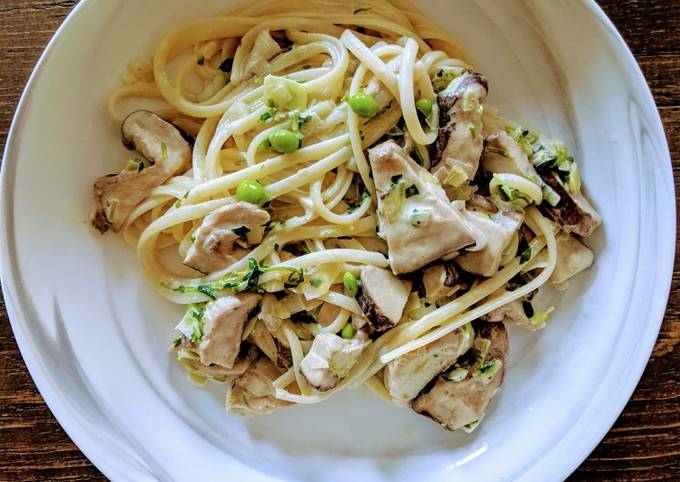 Pea & Mushroom Pasta