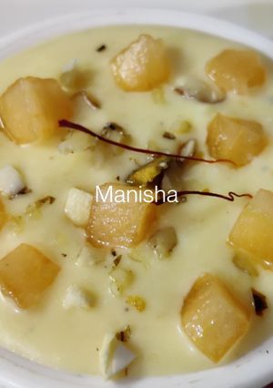 A picture of Muskmelon Shrikhand.