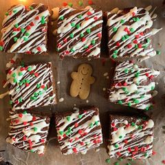 A picture of Gingerbread blondies.
