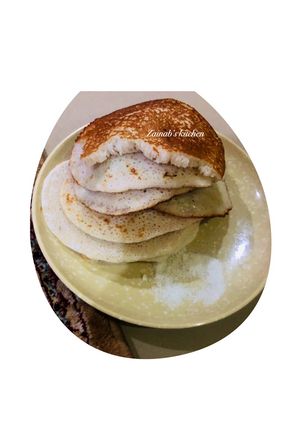 A picture of Rice pancake a.k.a sinasir🍽🍚🫓.