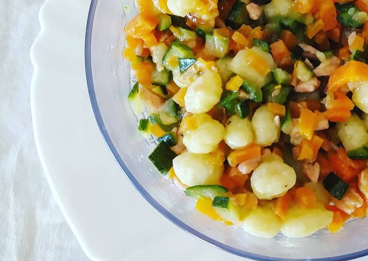 Gnocchetti Verdure e Salmone