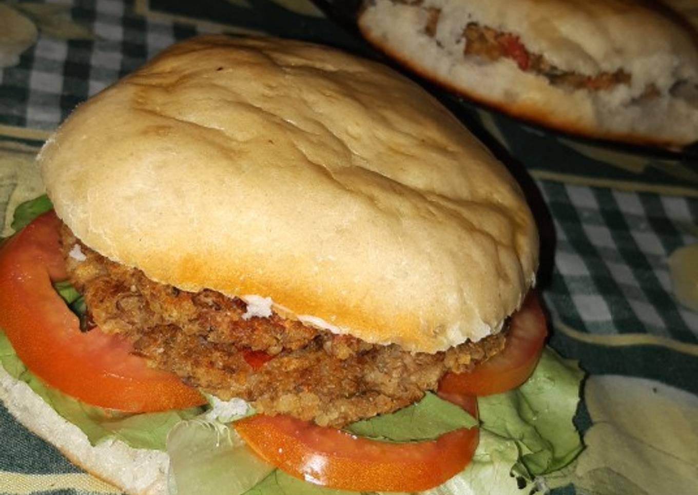Hamburguesa de lentejas y arroz 😋
